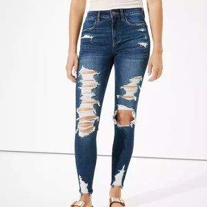 AE Next Level Ripped High Waisted Jegging